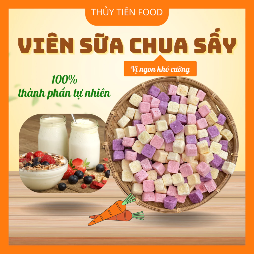 [TRỢ GIÁ SP MỚI] Viên Sữa Chua Sấy Thăng Hoa