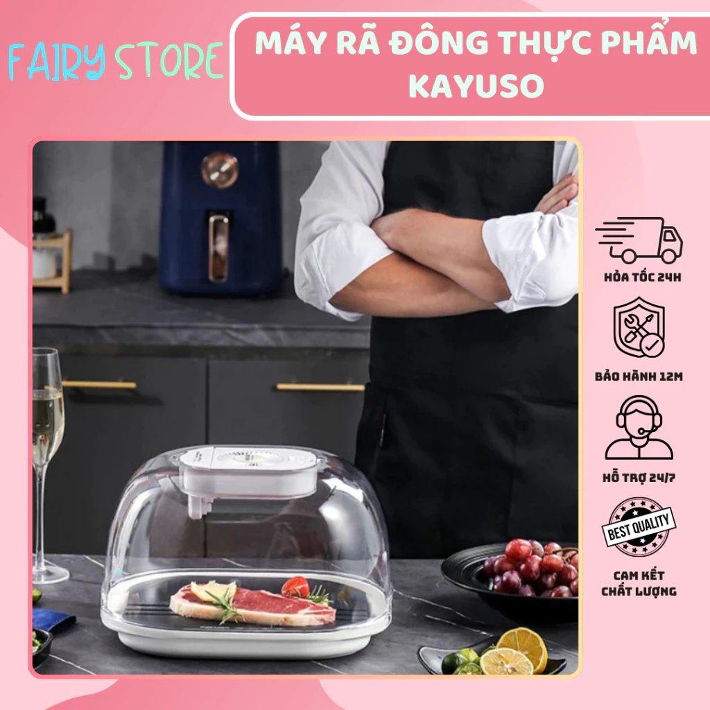 Máy Rã Đông Thức Ăn Kayuso JY210801 Công Nghệ Ion An Toàn Cho Thực Phẩm-Hàng Nhập Khẩu Chính Hãng