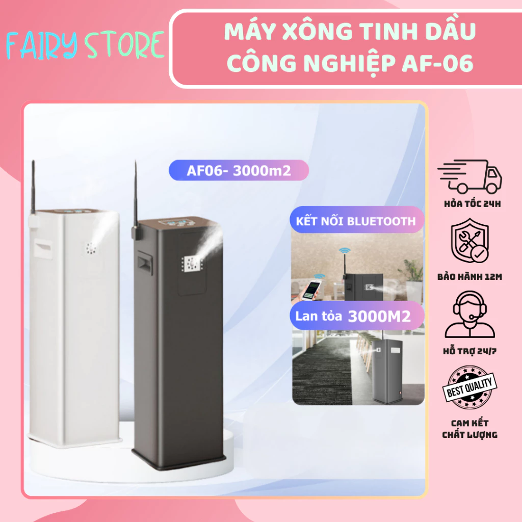Máy Xông Khuếch Tán Tinh Dầu Không Gian Lớn AROMA AF-06 Lan Tỏa Đa Chiều, Phun Sương Mạnh Mẽ
