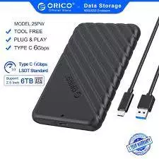 <FULL VAT> Box 2.5 ORICO USB Type C 25PW1 6Gbps HDD SSD Chính hãng, Bảo Hành 1 Năm, 1 Đổi 1