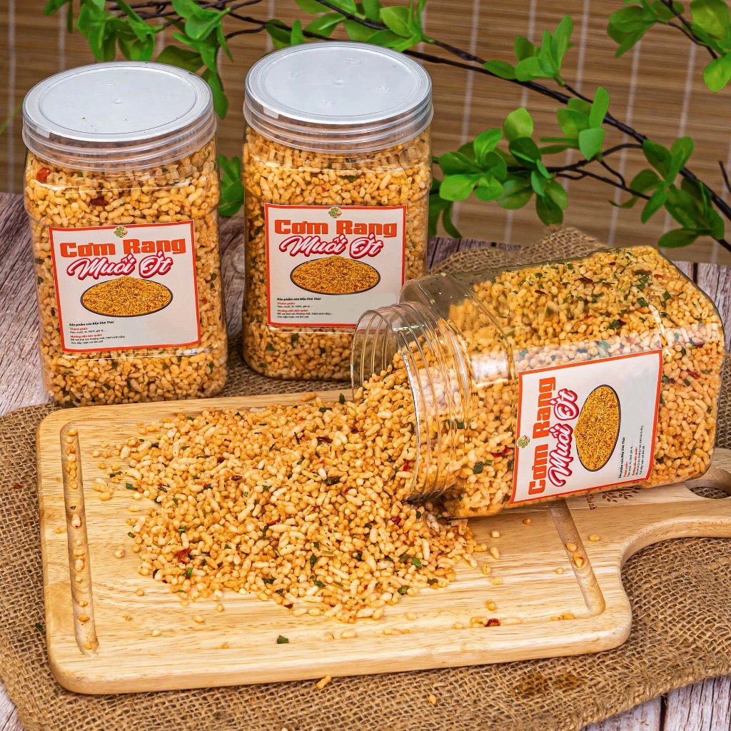 Cơm Rang Muối Ớt - Snack ăn vặt giòn tan, đậm vị - Bếp Chè Thái