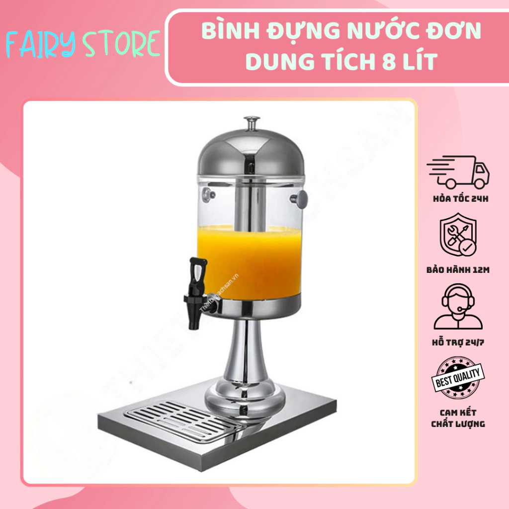 Bình Đựng Nước Ép Trái Cây 2 Vòi 16L, 1 Vòi 8L Tiện Lợi Cho Các Bữa Tiệc Gia Đình