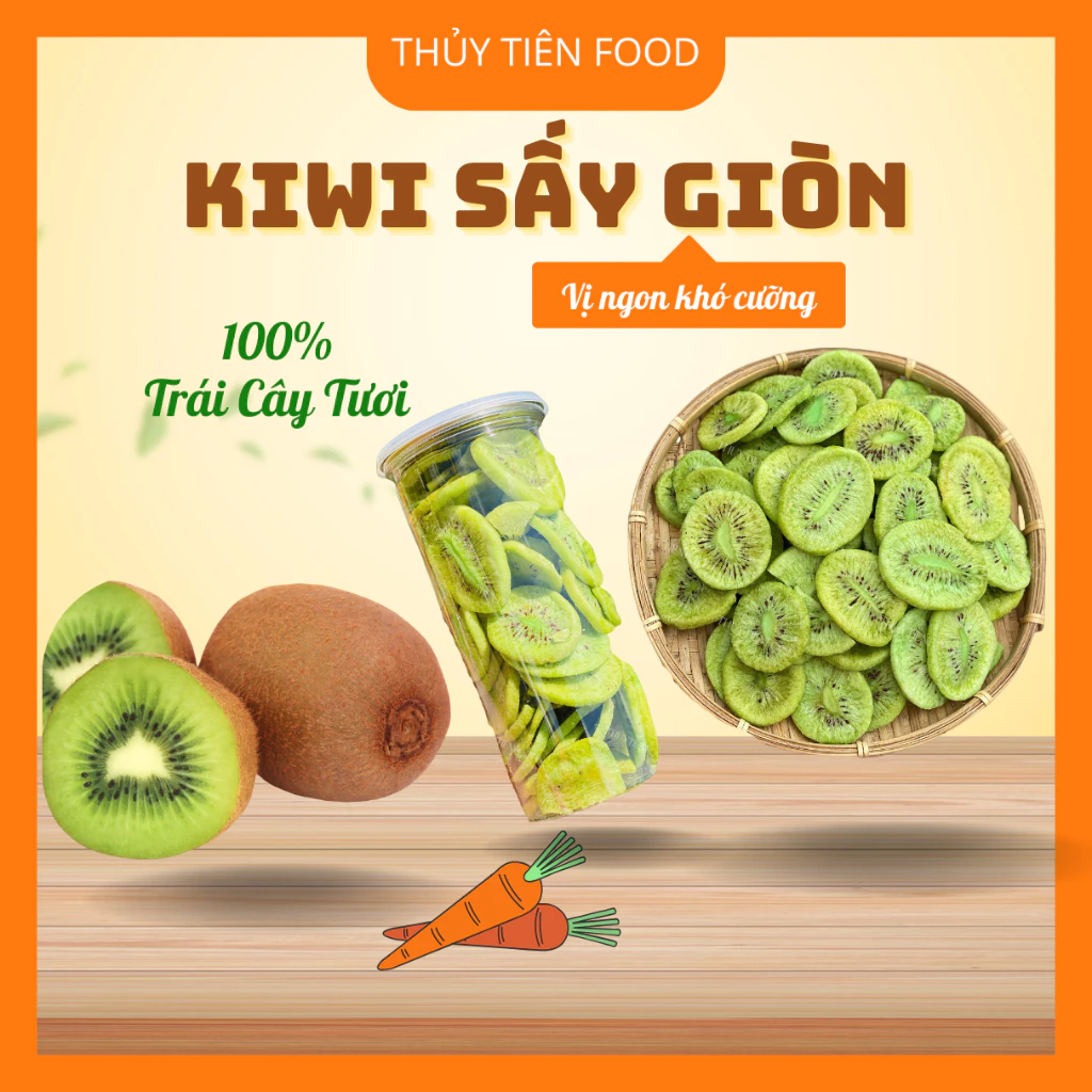 [100gr] Kiwi Sấy Giòn Siêu ngon