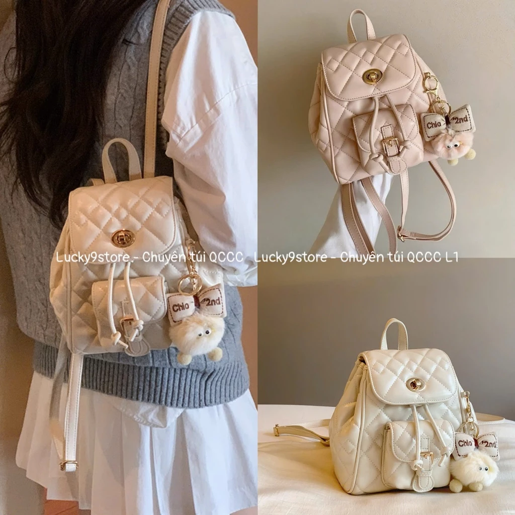 Balo mini Balo Chio trám size mini 21 cm tặng charm treo túi siêu đẹp hàng thời trang hot trend 2025 Hs220#