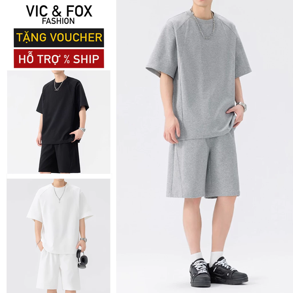 Bộ Quần Áo Thể Thao Nam Nữ Fox| Đồ Bộ Nam Nữ Big Size| Bộ Thể Thao Nam Nữ Chất Cotton Hàn ĐL 250