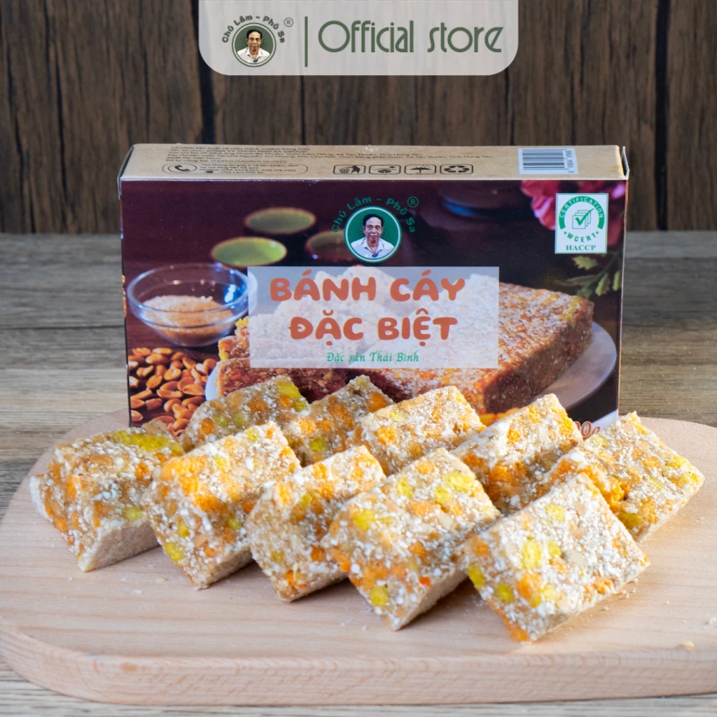 Bánh cáy truyền thống Chú Lâm Phù Sa 400g bát vị ngũ sắc đặc sản Thái Bình