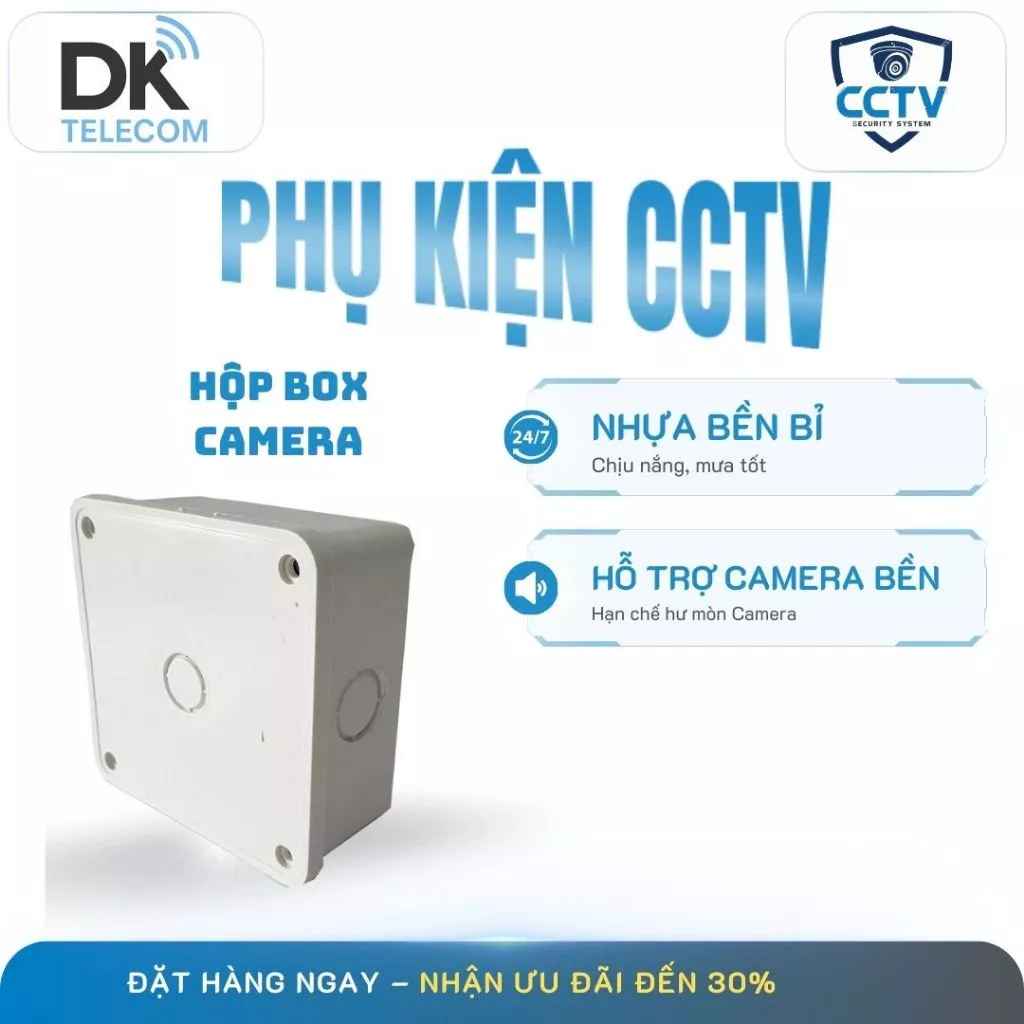 Hộp box nhựa vuông chuyên gắn cho camera