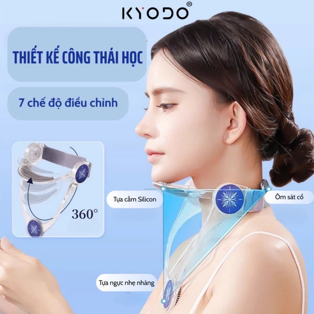 Đai Đeo Cổ Chống Cận , Chống Cúi KYODO , Điều Chỉnh Tư Thế Dáng Ngồi Cho Trẻ Em Và Người Lớn