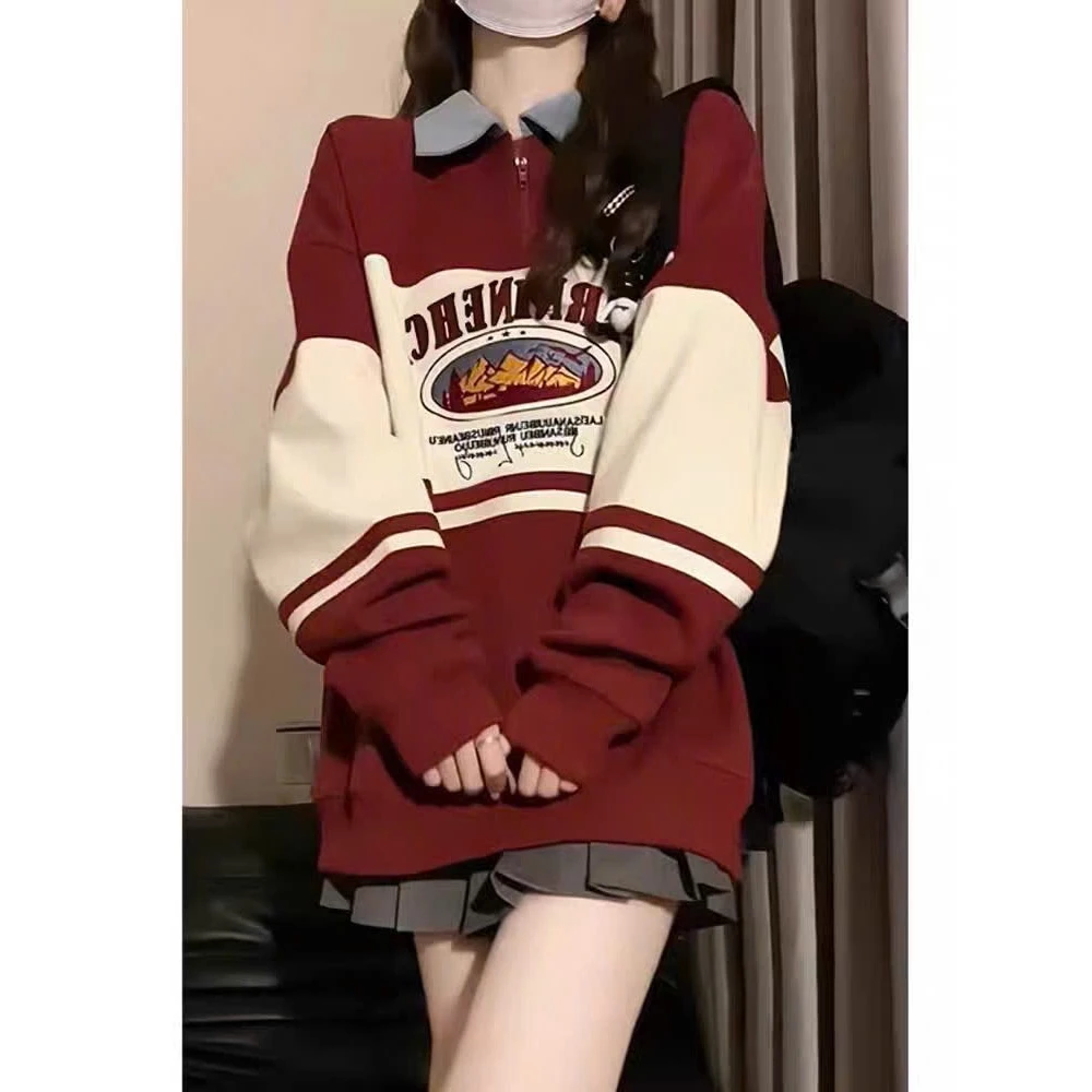 Áo Sweater polo nam nữ from rộng APT Unisex Áo Polo dài tay phối cổ chất nỉ bông dày dặn