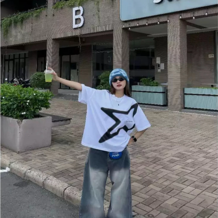 Áo Thun Boxy In Ngôi Sao SIMPSON Local Brand Unisex Nam Nữ Oversize New 2025