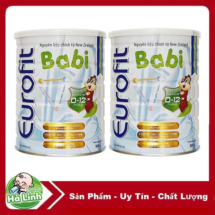 Combo 2 Sữa bột Eurofit Babi hộp 900g [Date 2028]