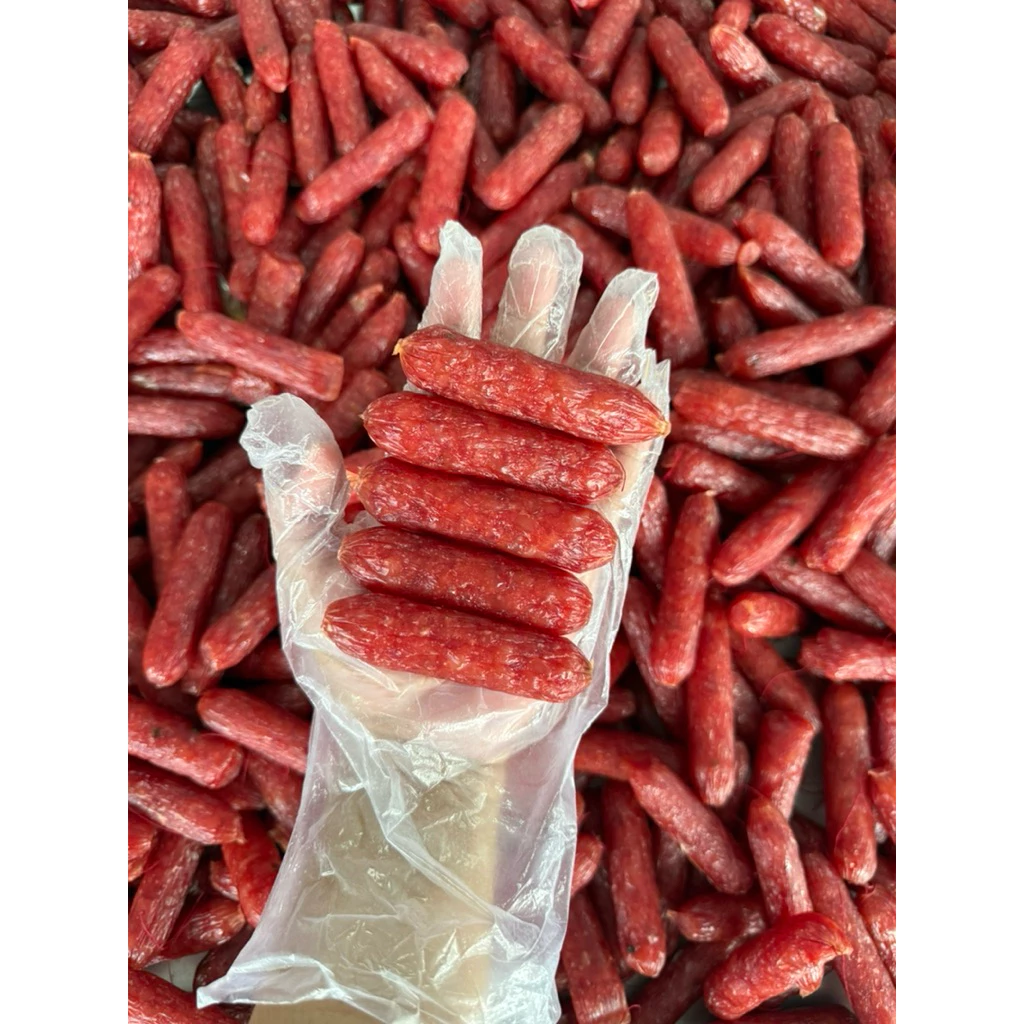 1kg Lạp xưởng khô mini chuyên dùng bán xôi, bánh mì, cơm chiên rất thơm và giòn - Khởi Bách Hưng