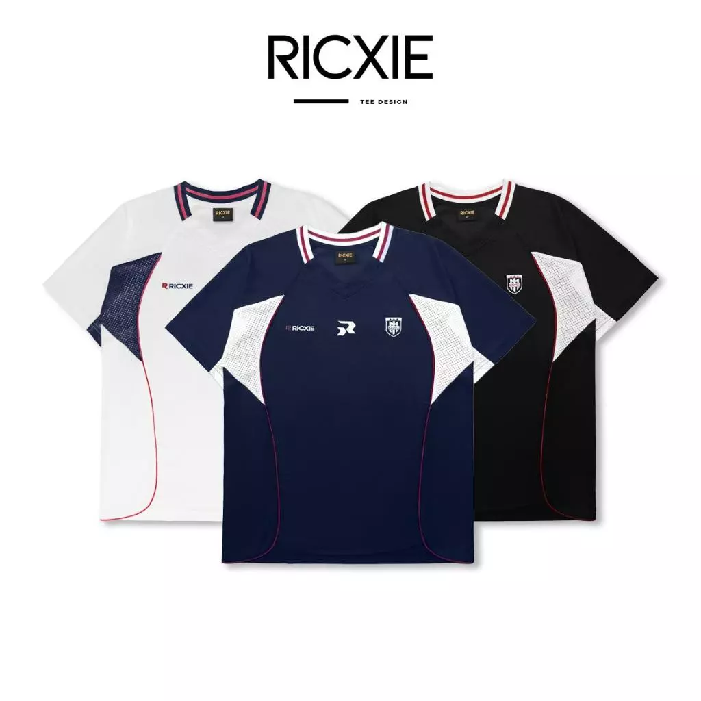 COMBO 2 Áo Thun Thể Thao Ricxie Thêu Mè Phối Lưới - Được chọn màu chọn size