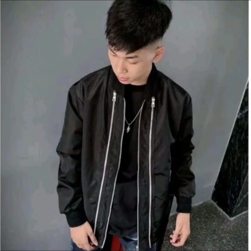 Áo khoác gió 3 khoá chất vải gió 2 lớp full bo gân dành cho nam nữ from unisex