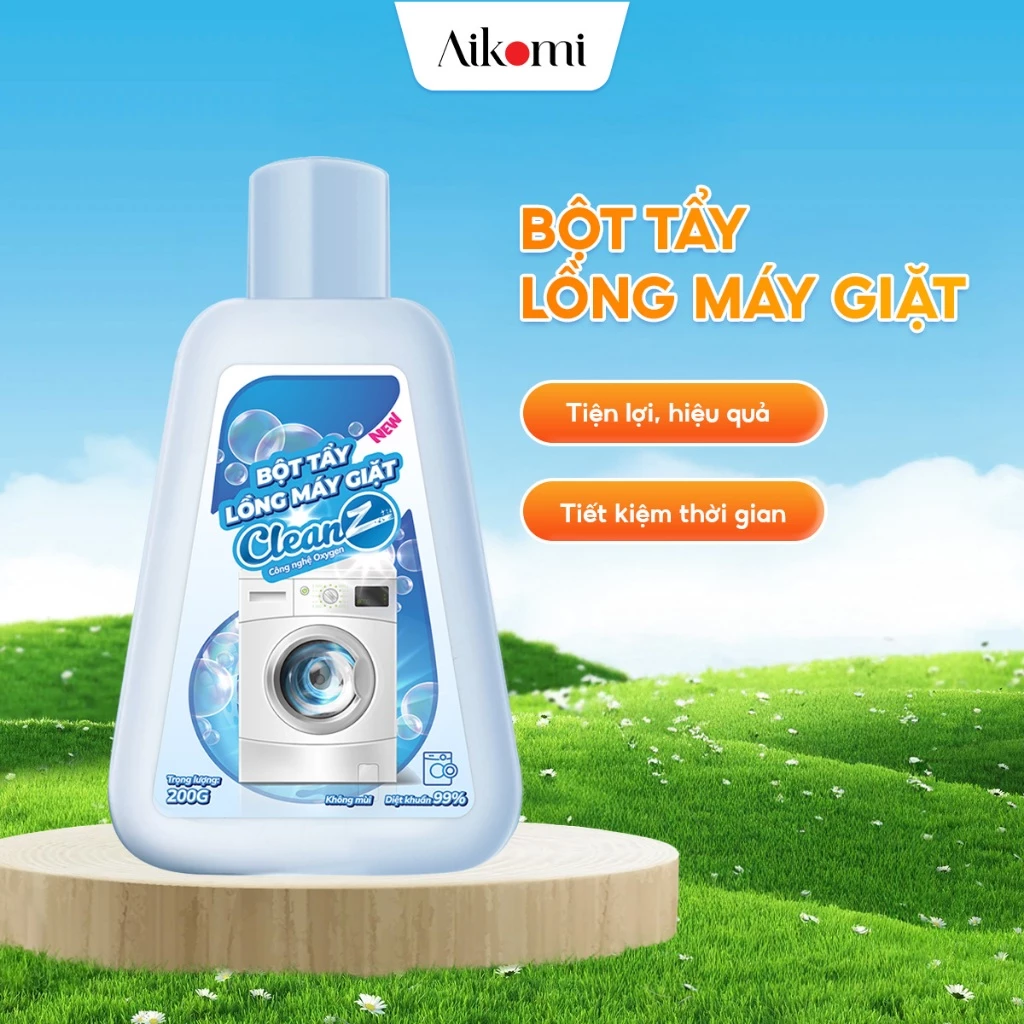 Bột Tẩy Lồng Máy Giặt Cao Cấp CleanZ Giúp Làm Sạch Và Loại Bỏ Cặn Bẩn Hiệu Quả - Hộp 200g
