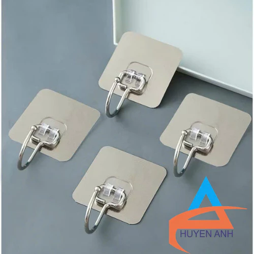 Combo 100 CHIẾC Móc Dán Tường Inox 304, Móc Treo Đồ Đa Năng Tiện Ích