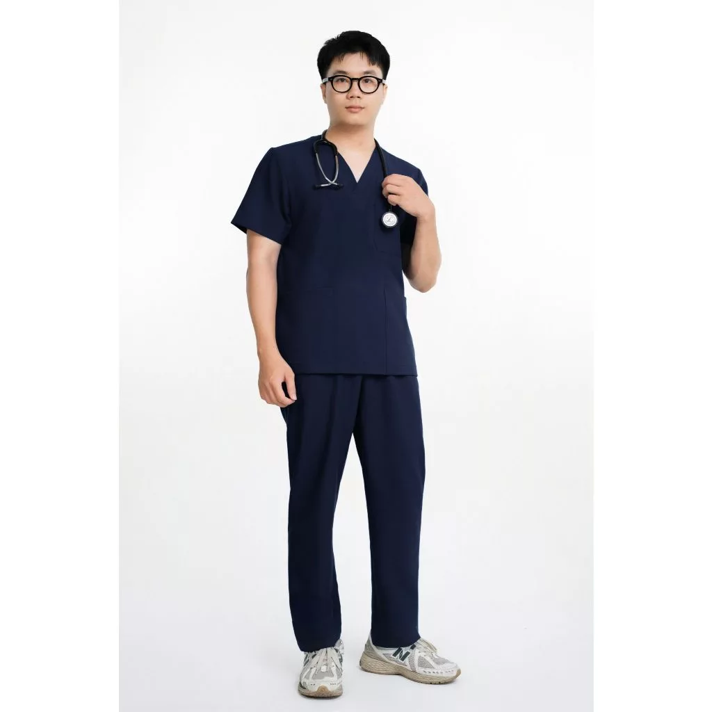 Bộ Scrubs Nam BLOUDI Basic, Đồng phục Spa, Đồng phục y tế