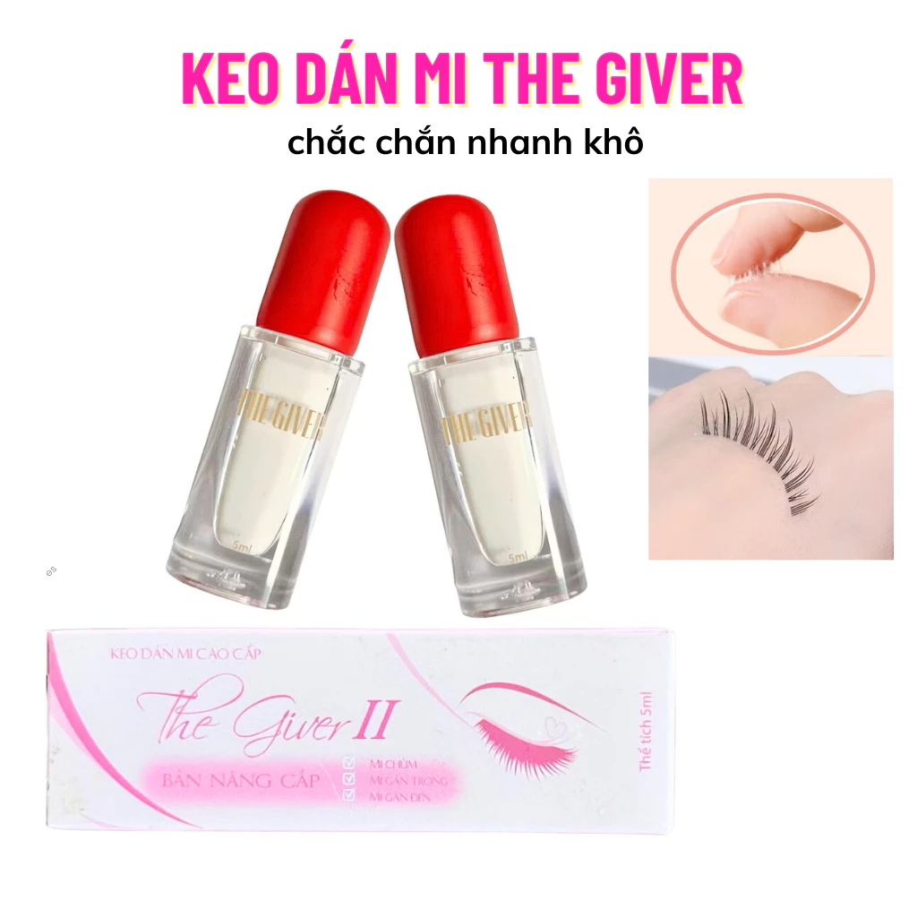 Keo Dán Mi The Giver Chắc Chắn Nhanh Khô Giữ 12-24 Tiếng 4ml 5ml Thủy Mi