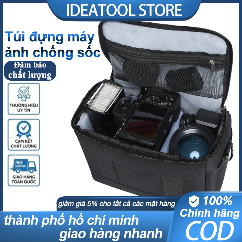 Túi Đựng Máy Ảnh SLR Chống Thấm Chống Sốc - Túi Đeo Vai Chuyên Nghiệp Dày Dặn