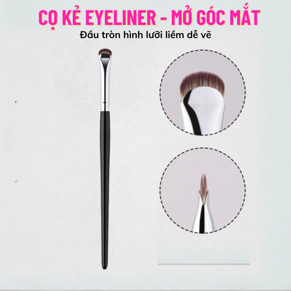Cọ Lưỡi Liềm Đầu Mảnh Kẻ Eyeliner Mở Góc Mắt M007