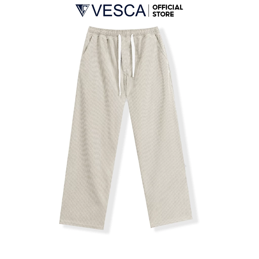 Quần Baggy Nam Ống Rộng Nhung Tăm Dày Dặn Co Giãn Form Đứng Cao Cấp VESCA D6