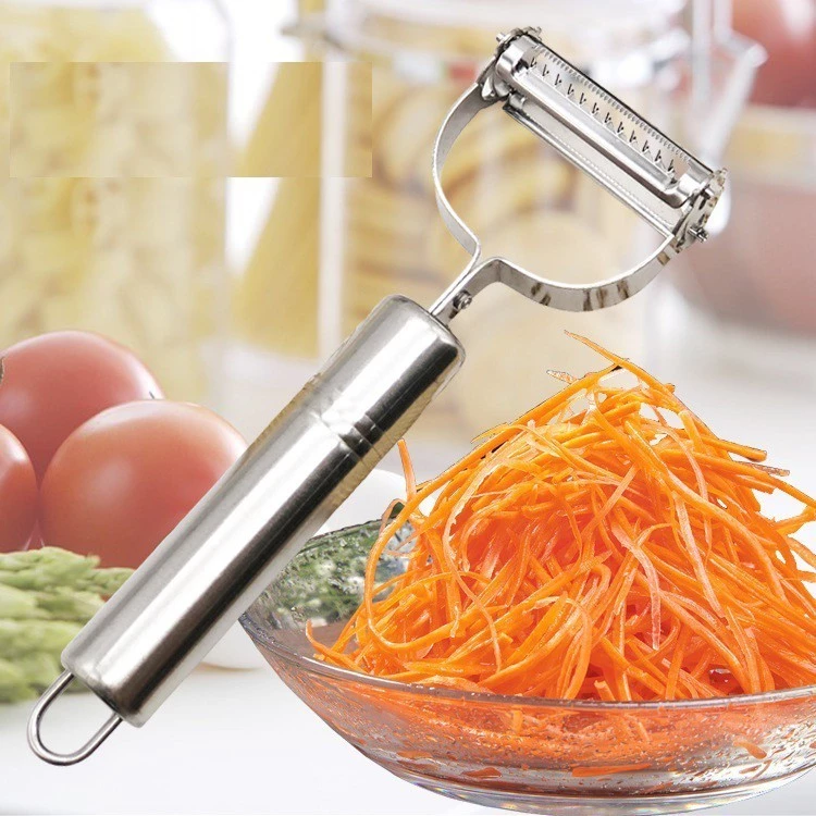 Nạo inox 304 Đa Năng 3 In 1 Nạo Gọt Rau Củ Quả Bào Sợi Siêu Sắc không rỉ