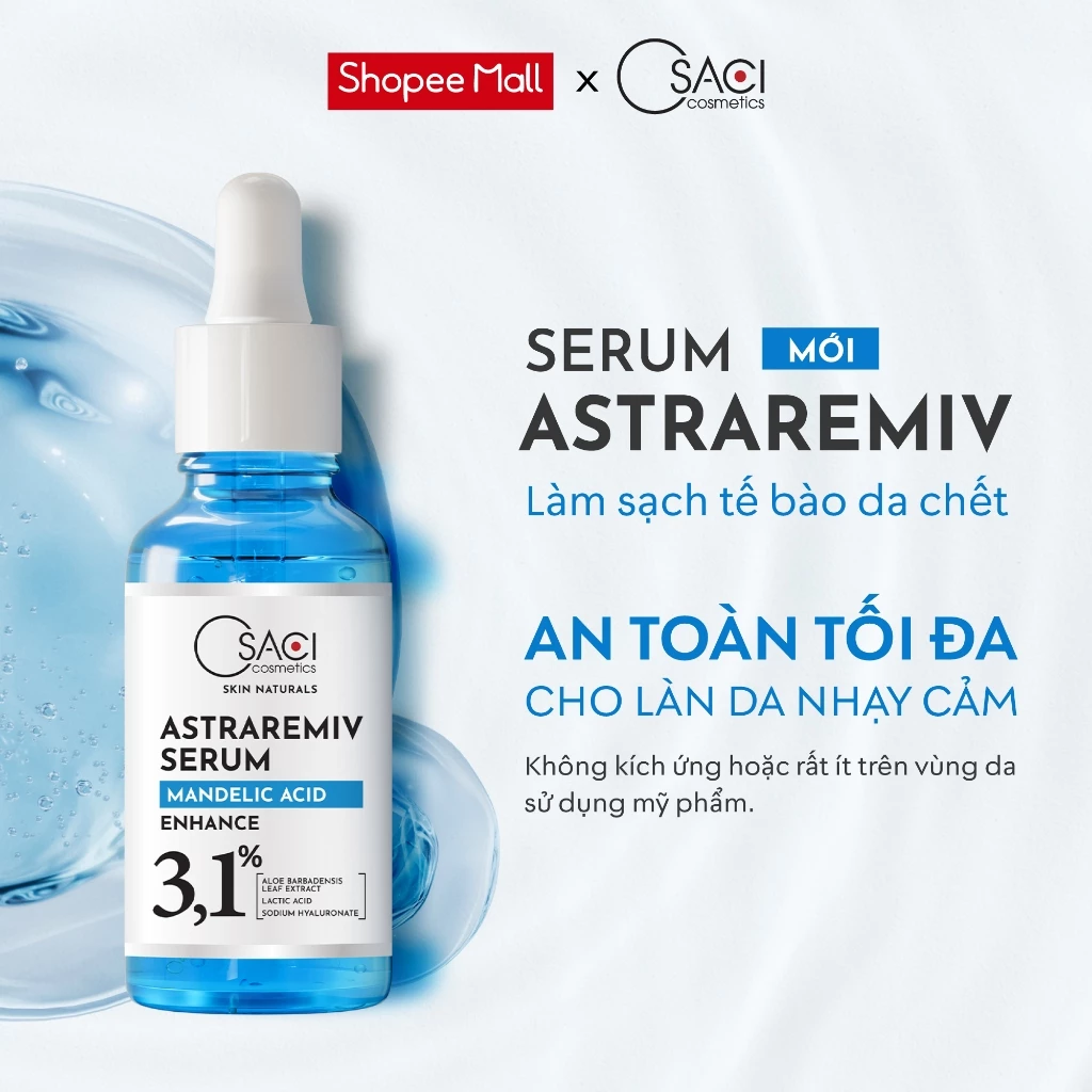 Serum hỗ trợ tăng cường hoạt động của da, làm sạch tế bào da  – Osaci AstraRemiv Serum 30ml