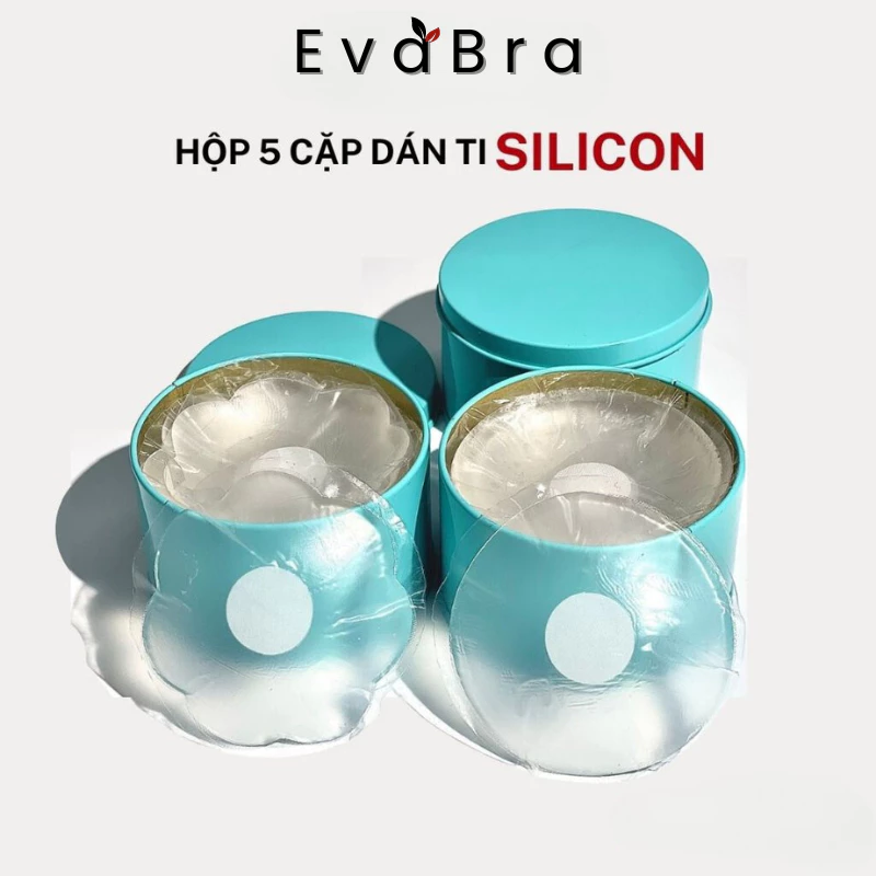 Miếng Dán Ti Silicone Siêu Mỏng Không Lộ Viền Trong Suốt Tái Sử Dụng Nhiều Lần Eva Bra H999