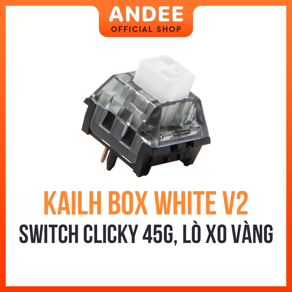 Switch Kailh Box White v2 bán lẻ công tắc phím cơ clicky giá rẻ chất lượng cao