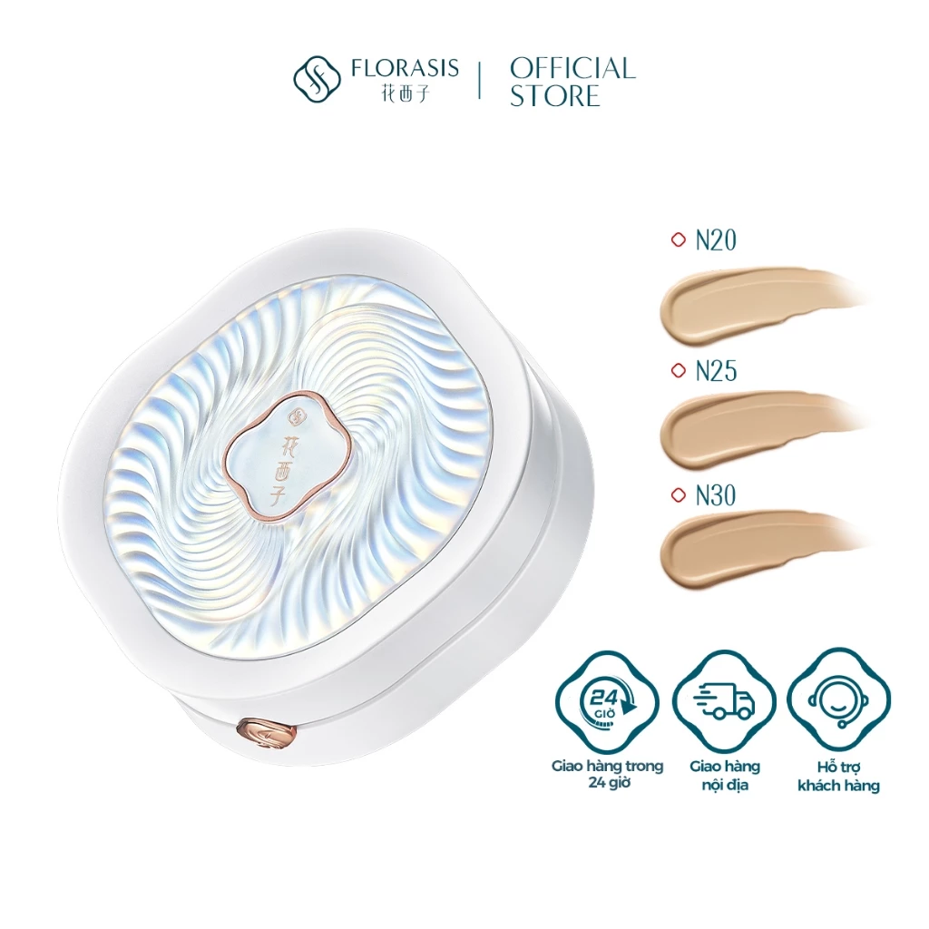 Florasis(Hoa Tây Tử) Cushion Chiết Xuất Hoa Sen Ngọc Dung (Lâu Trôi Che Khuyết Điểm)