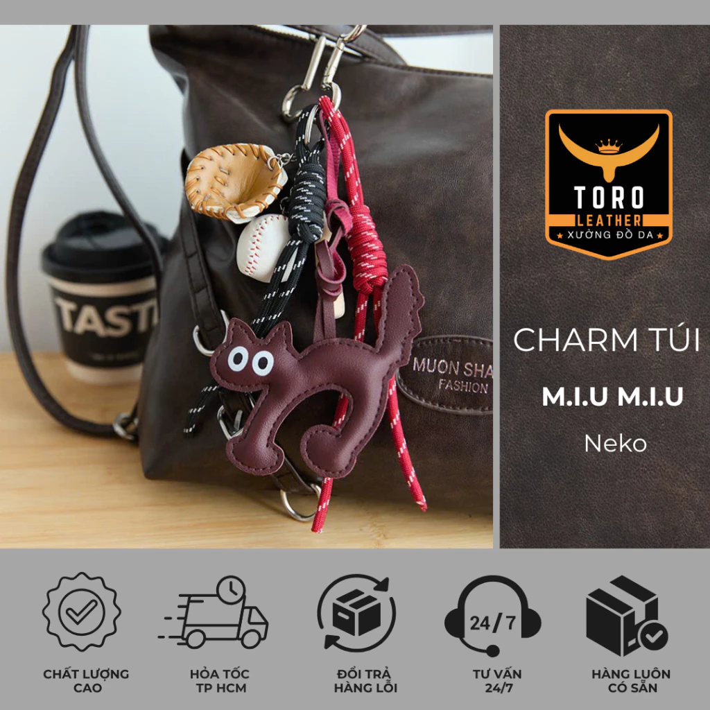 CHARM Neko (Hàng có sẵn HCM) - Charm túi xách hot trend 2025
