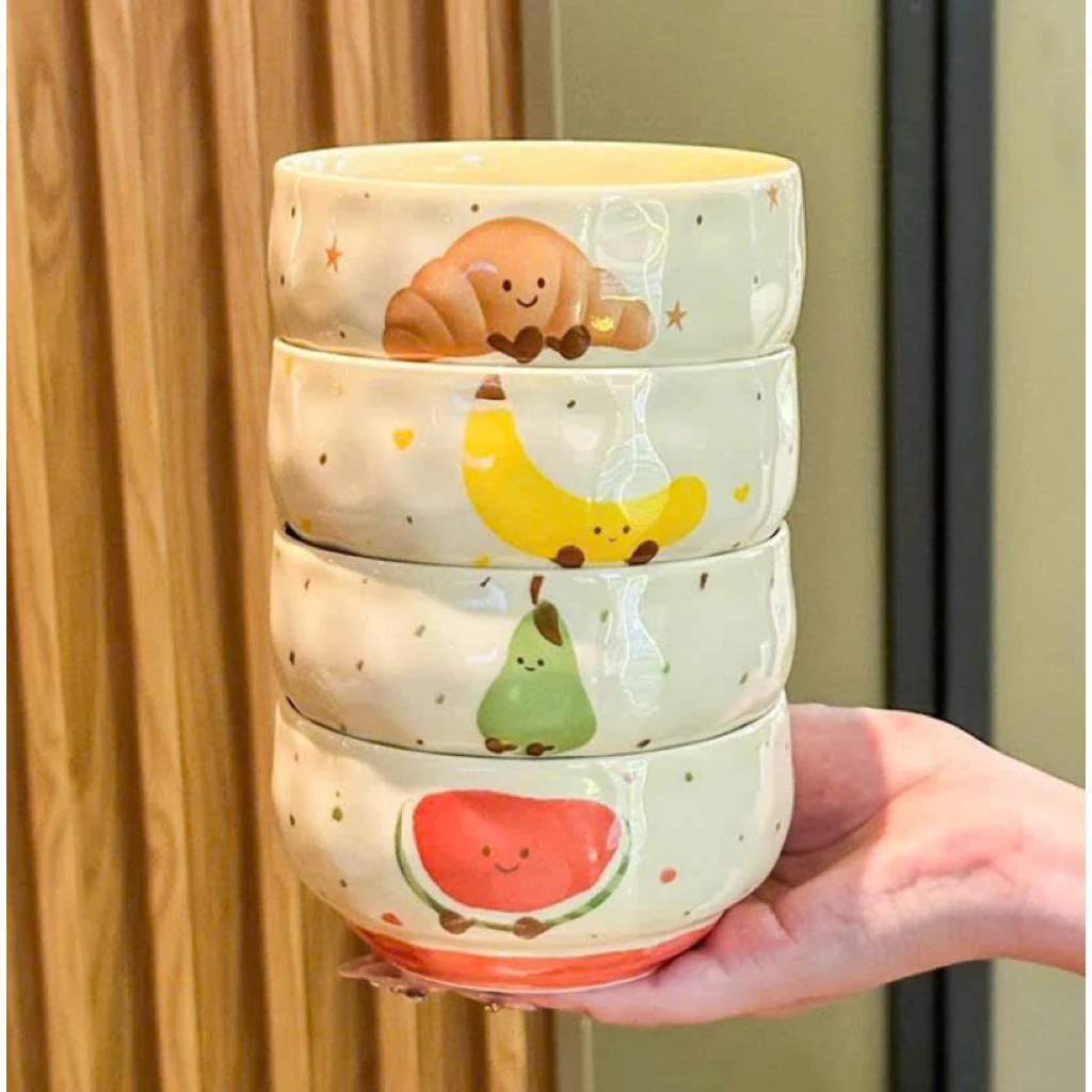 SET 10 BÁT HOẠ TIẾT CUTE ĐÁNG YÊU SIÊU HOT HIT [10Chiếc trộn các hoạ tiết]
