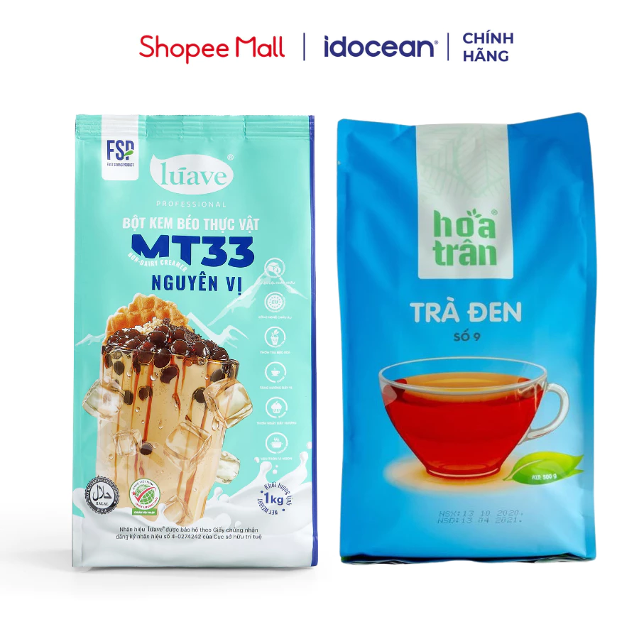 Combo Bột Kem Béo MT33 & Trà Đen Hoa Trân Số 9 , Pha Chế Dễ Dàng, Trà Sữa Thơm Ngon, Lợi Nhuận Cao, Phù Hợp NhiềuTopping