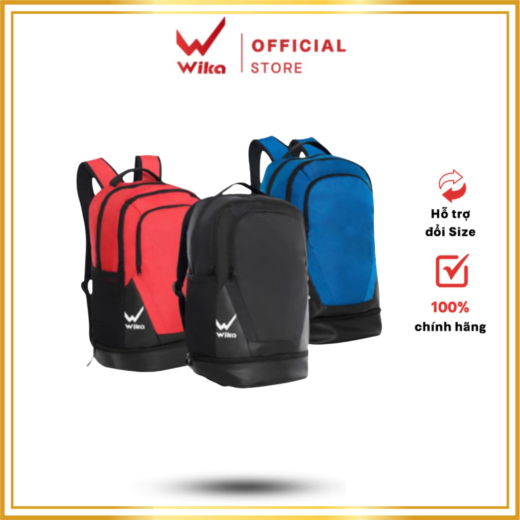 Balo Wika Pro 01 Thiết Kế Rộng Rãi, Có Ngăn Đựng Giày Riêng ,Chất Liệu Cao Cấp Chắc Chắn