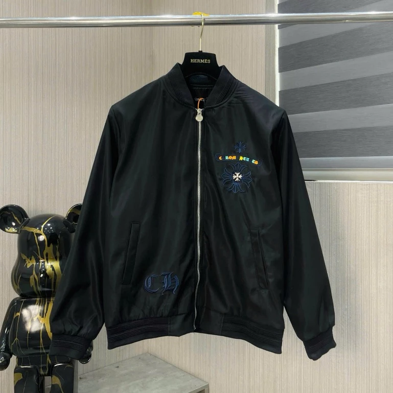 Áo Khoác Gió Nam Nữ Chrome Hearts Logo Chữ In Cực Nét Gió 2 Lớp Dày Dặn Form Dáng Boy Phố Hottrend
