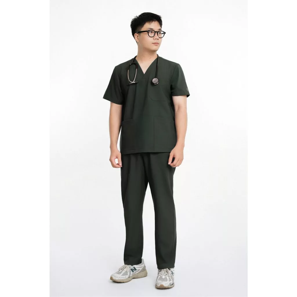 Bộ Scrubs Nam BLOUDI Basic, Đồng phục Spa, Đồng phục y tế