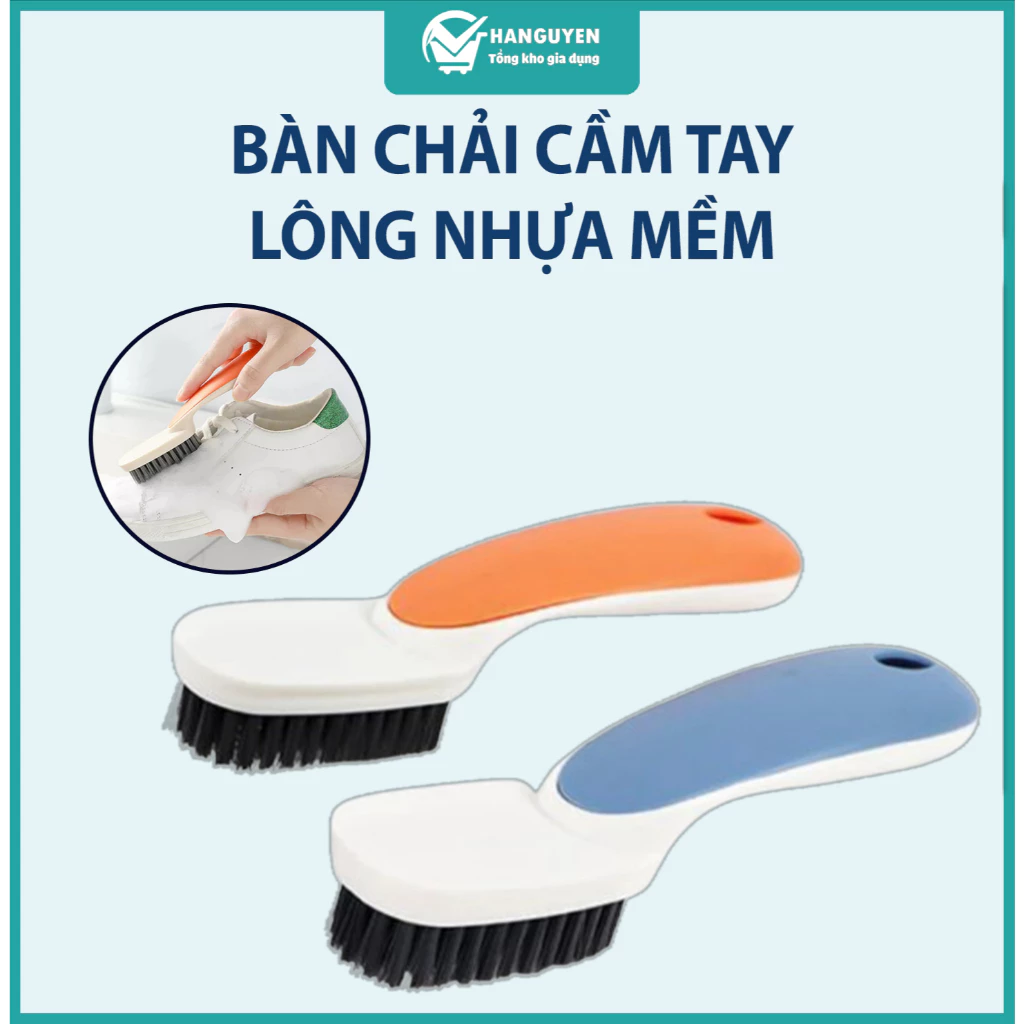 Bàn chải đánh giày cầm tay đa năng lông nhựa mềm vệ sinh giày dép đồ dùng