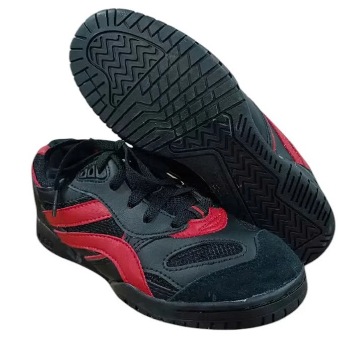Giày Cầu Lông Asia MCS 02 Màu Đen Đỏ, Giày Bóng Chuyền, Giày Thể Thao Đa Năng,  đế cao su sports.
