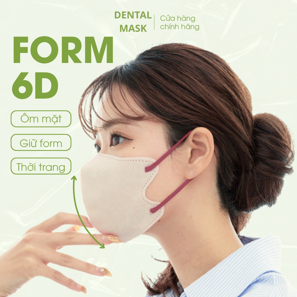 Thùng 200 100 50 Cái Khẩu trang 6D DENTAL MASK người lớn hàng cao cấp chống…