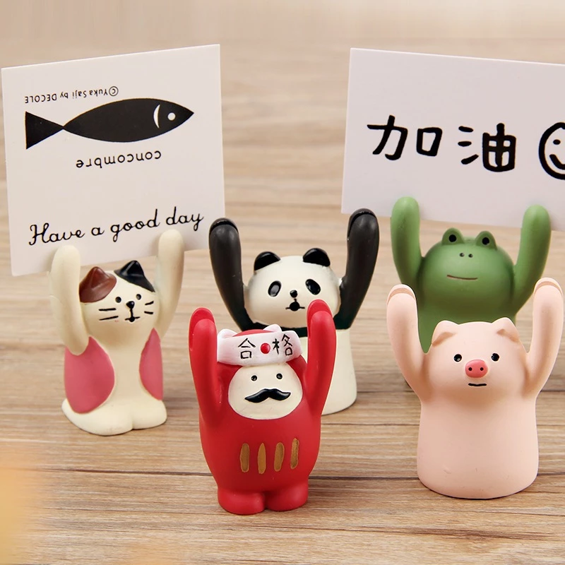 [Tặng 3 ảnh in theo yêu cầu] Kẹp ảnh, kẹp tin nhắn bằng nhựa hình động vật nhỏ dễ thương, trang trí