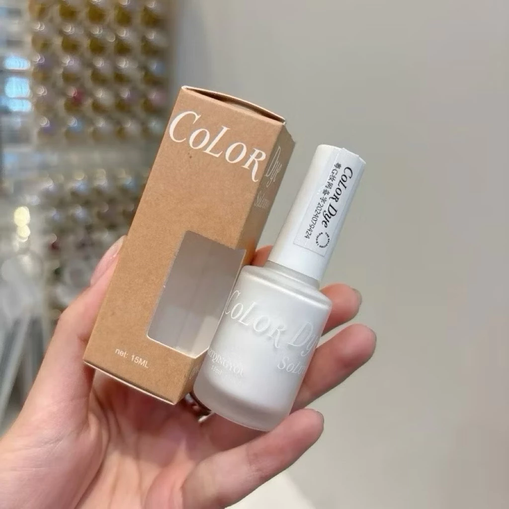 Cồn loang sữa Qingyou lẻ màu đen trắng làm nail -TTM