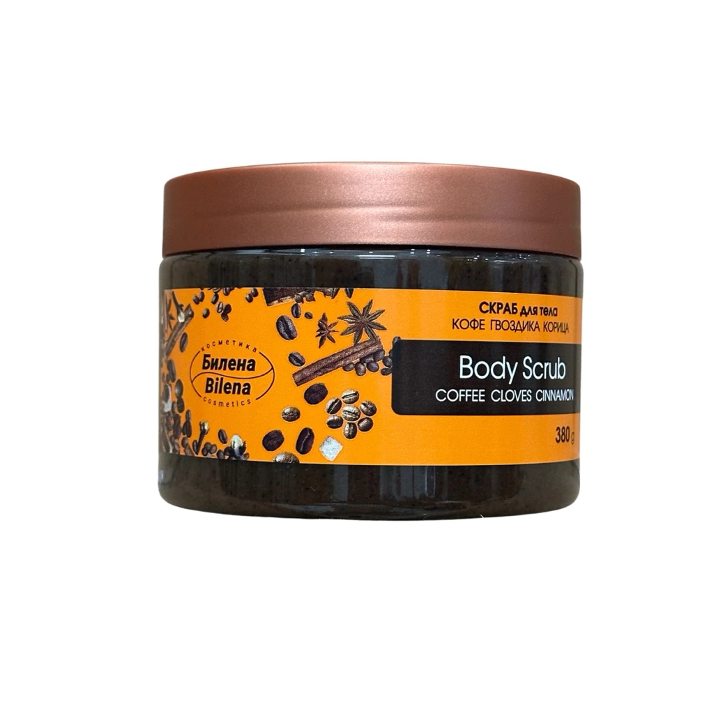 Tẩy Tế Bào Chết Quế Hồi Cafe Bilena Body Scrub Coffee Cloves Cinnamon 380g