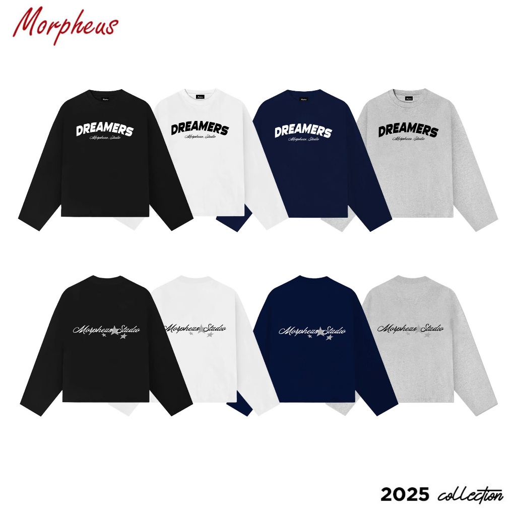 Áo thun tay dài Local Brand Morpheus, Boxy LONGSLEEVE cotton, 260gsm, Áo thun…