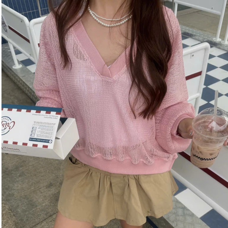 [DEAL XẢ KHO] AB HOUSE - Áo dệt kim tay dài AURA thời trang nữ