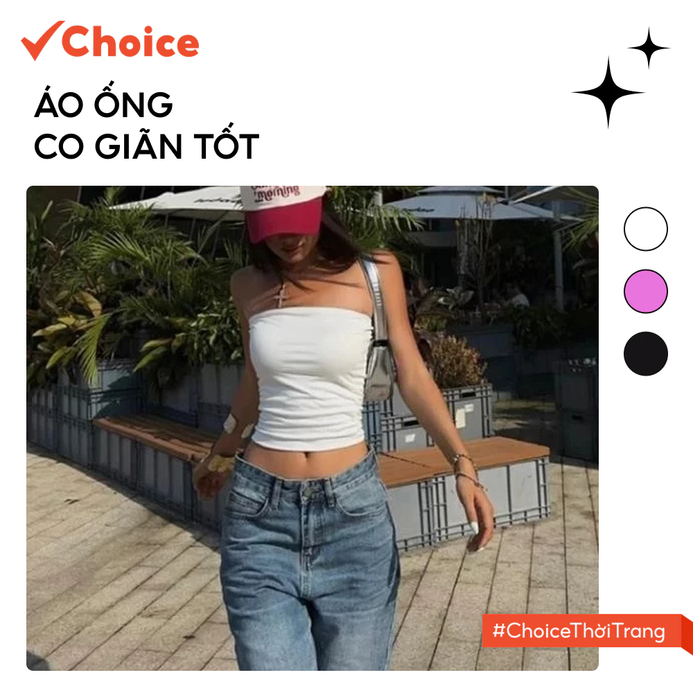 [Choice] Áo Ống AH98 FA1-0019-107 Chất Dày Dặn Thun Mát Lạnh, Co Giãn Tốt, Basic Dễ Phối Đồ