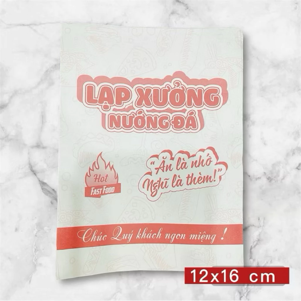 Túi giấy lạp xưởng nướng đá