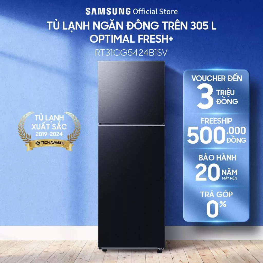Tủ lạnh Samsung Inverter 305 lít RT31CG5424B1SV