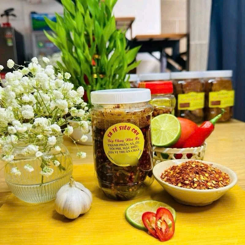 Sate khô siêu cay Bếp chay nhà My (350g)