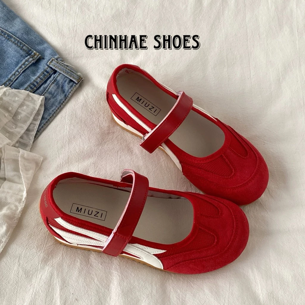 Giày búp bê dáng thể thao tăng chiều cao 4cm siêu mềm dẻo êm ái cho nữ phong cách retro năng động trẻ trung G100