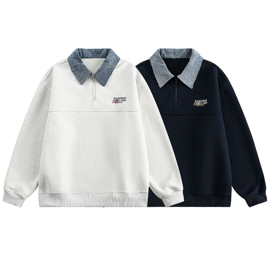 Áo Sweater Cổ Polo Nam Nữ Local Brand HEAVEN Chất Liệu Nỉ 2 Da Dày Dặn A39